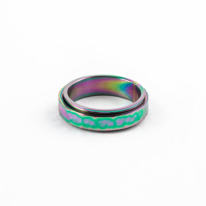 Anillo Deslizante Hammered Tornasol