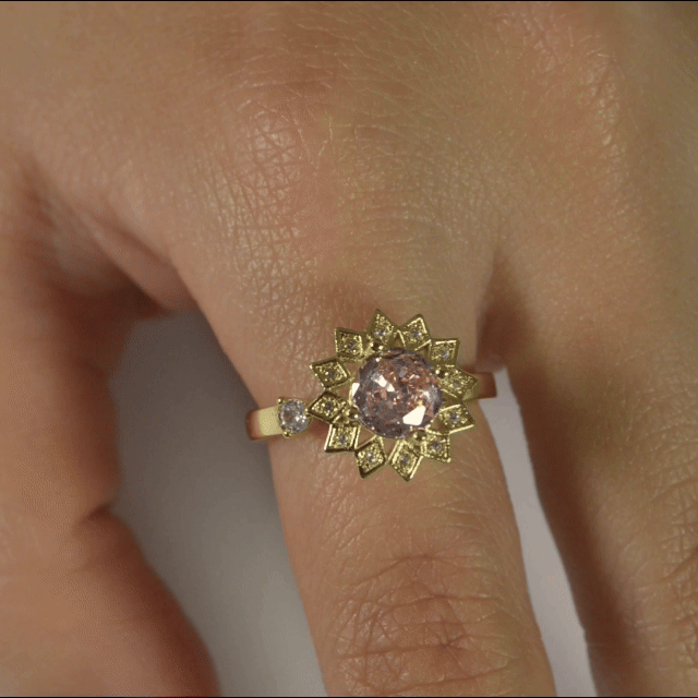 Anillo Anti-Estrés Julio Maraena Rosa Dorado