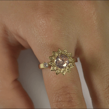 Anillo Anti-Estrés Julio Maraena Rosa Dorado