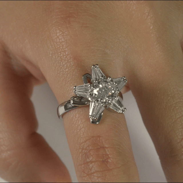 Anillo Anti-Estrés Julio Oliauna Plateado