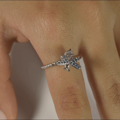 Anillo Anti-Estrés Julio Abejita Plateado