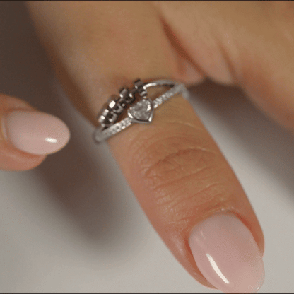 Anillo Anti-Estrés Julio Ciratia Corazón Blanco