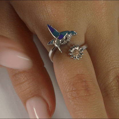 Anillo Anti-Estrés Julio Colibrí Brillante