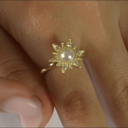Anillo Anti-Estrés Julio Isalia Sol Dorado