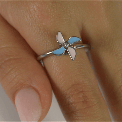 Anillo Anti-Estrés Julio Molino Plateado