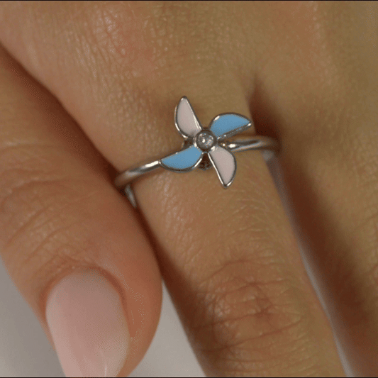 Anillo Anti-Estrés Julio Molino Plateado