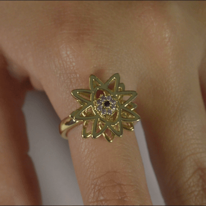 Anillo Anti-Estrés Julio Calalia Dorado