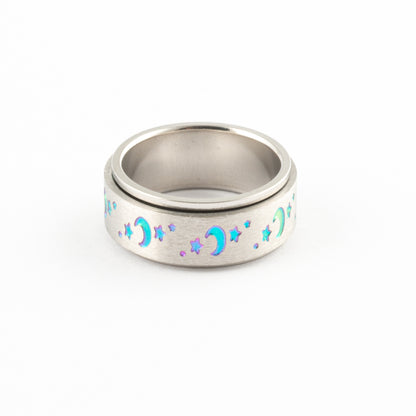 Anillo Anti-Estrés Deslizante Noche Colores