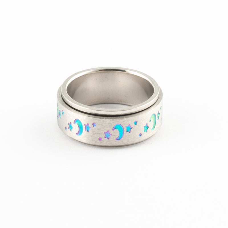 Anillo Anti-Estrés Deslizante Noche Colores