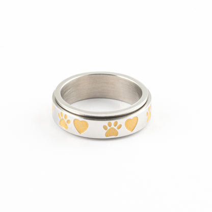 Anillo Anti-Estrés Deslizante Patitas Amarillas