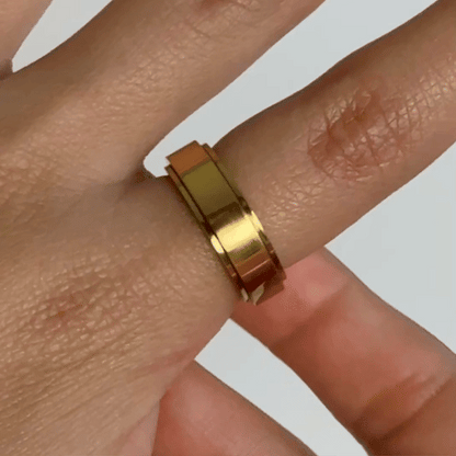 Anillo Deslizante Liso Dorado