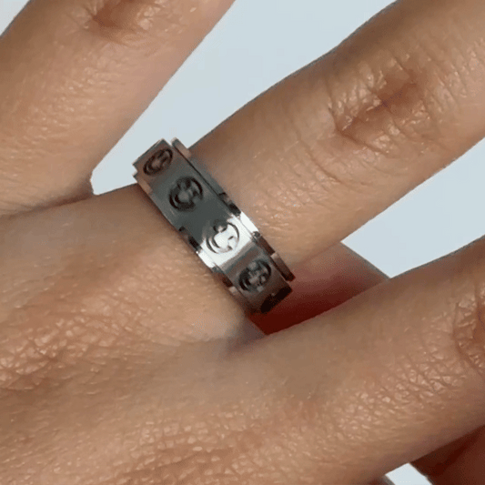 Anillo Deslizante Carita Feliz Plateado