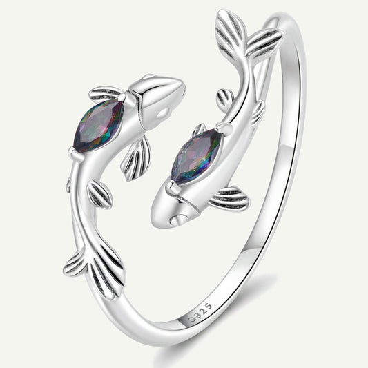 Anillo Plata S925 Pez Místico