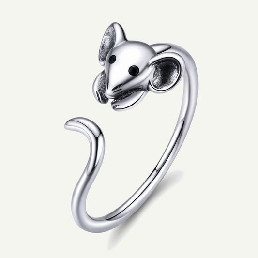 Anillo Plata S925 Ratoncito