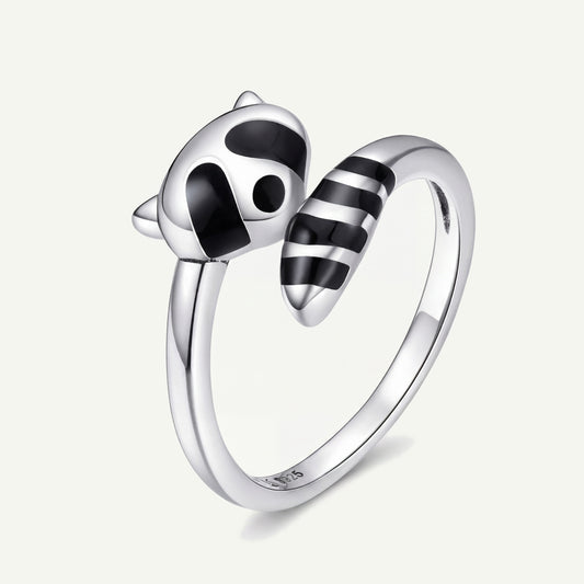Anillo Plata S925 Mapache