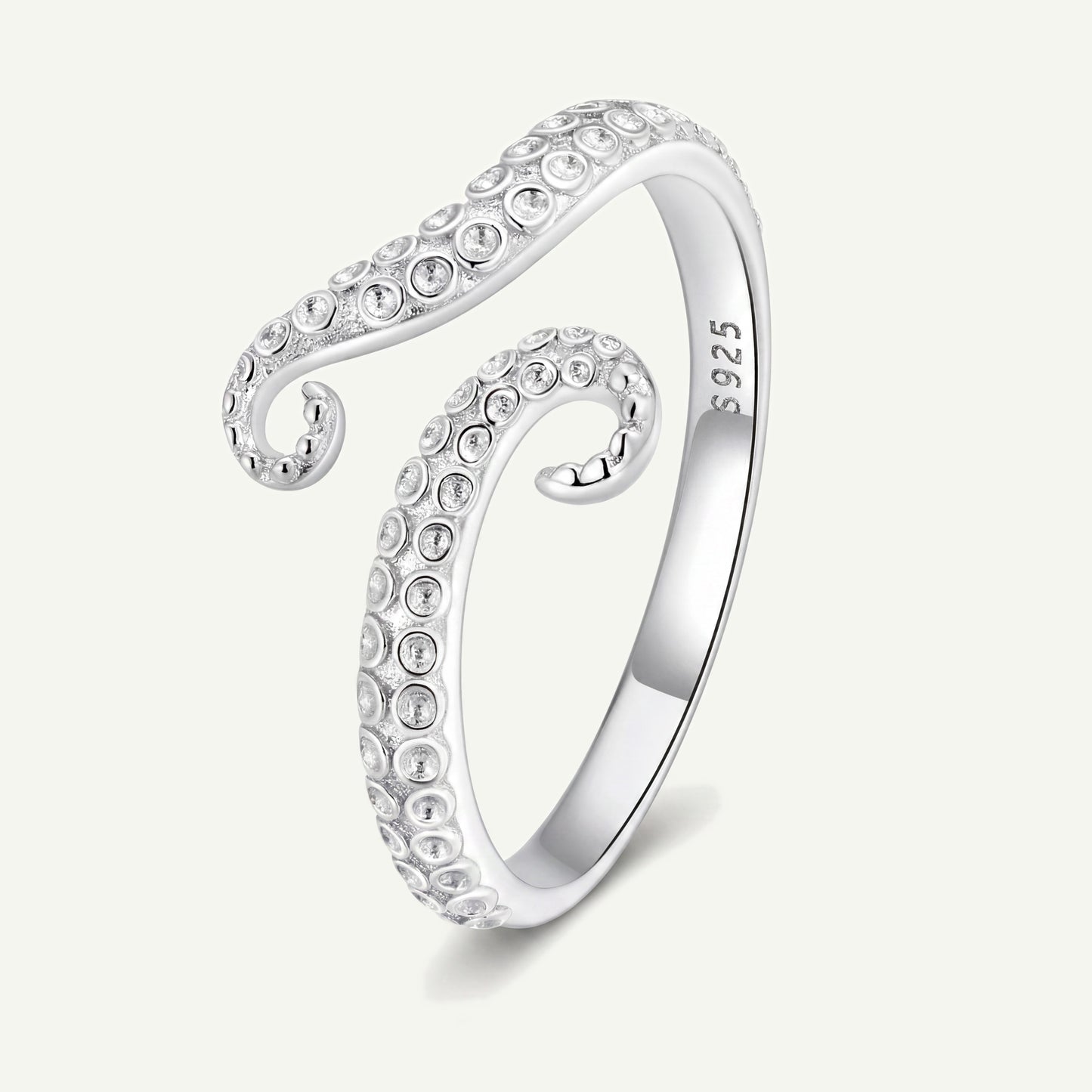 Anillo Plata S925 Tentáculos Pulpo