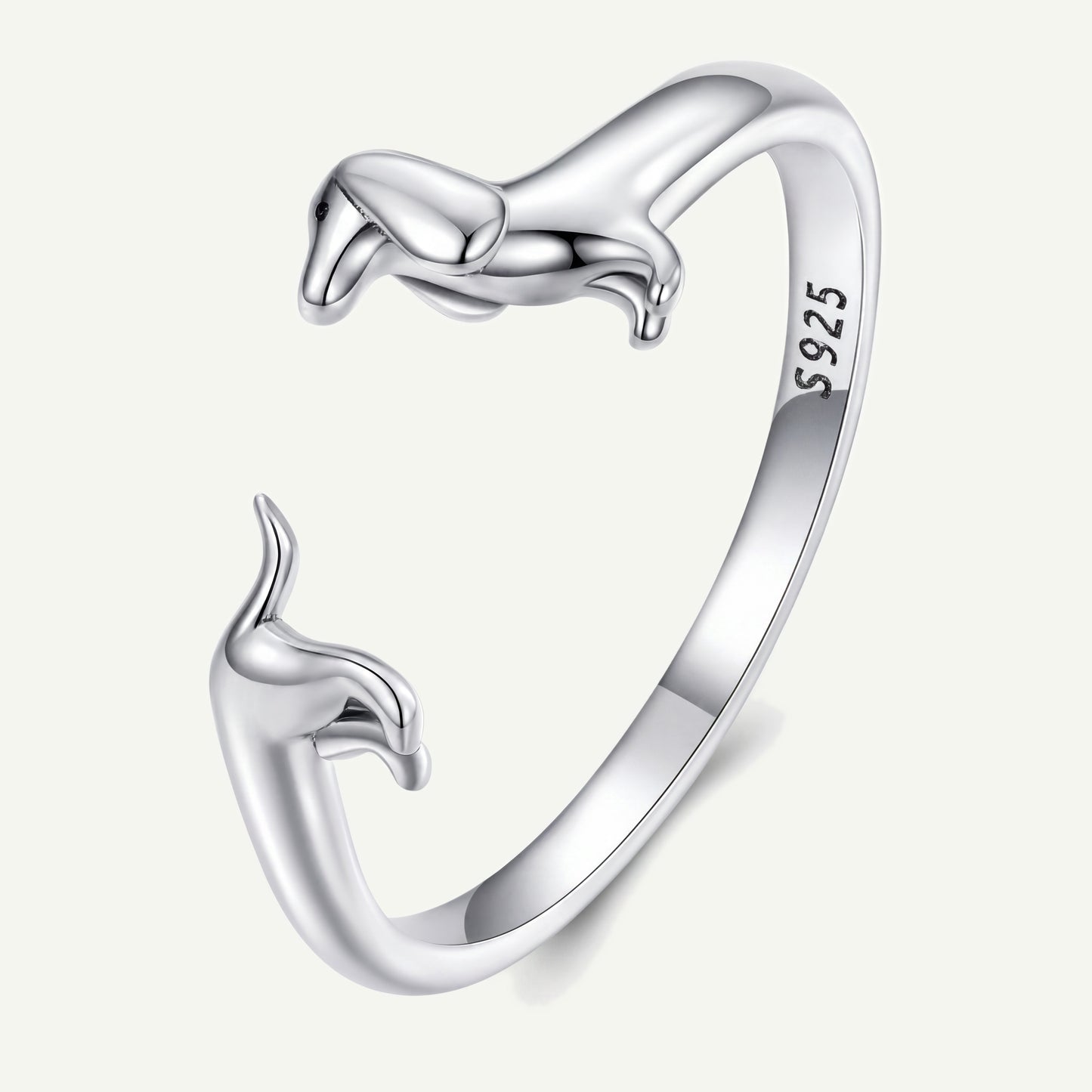 Anillo Plata S925 Salchicha