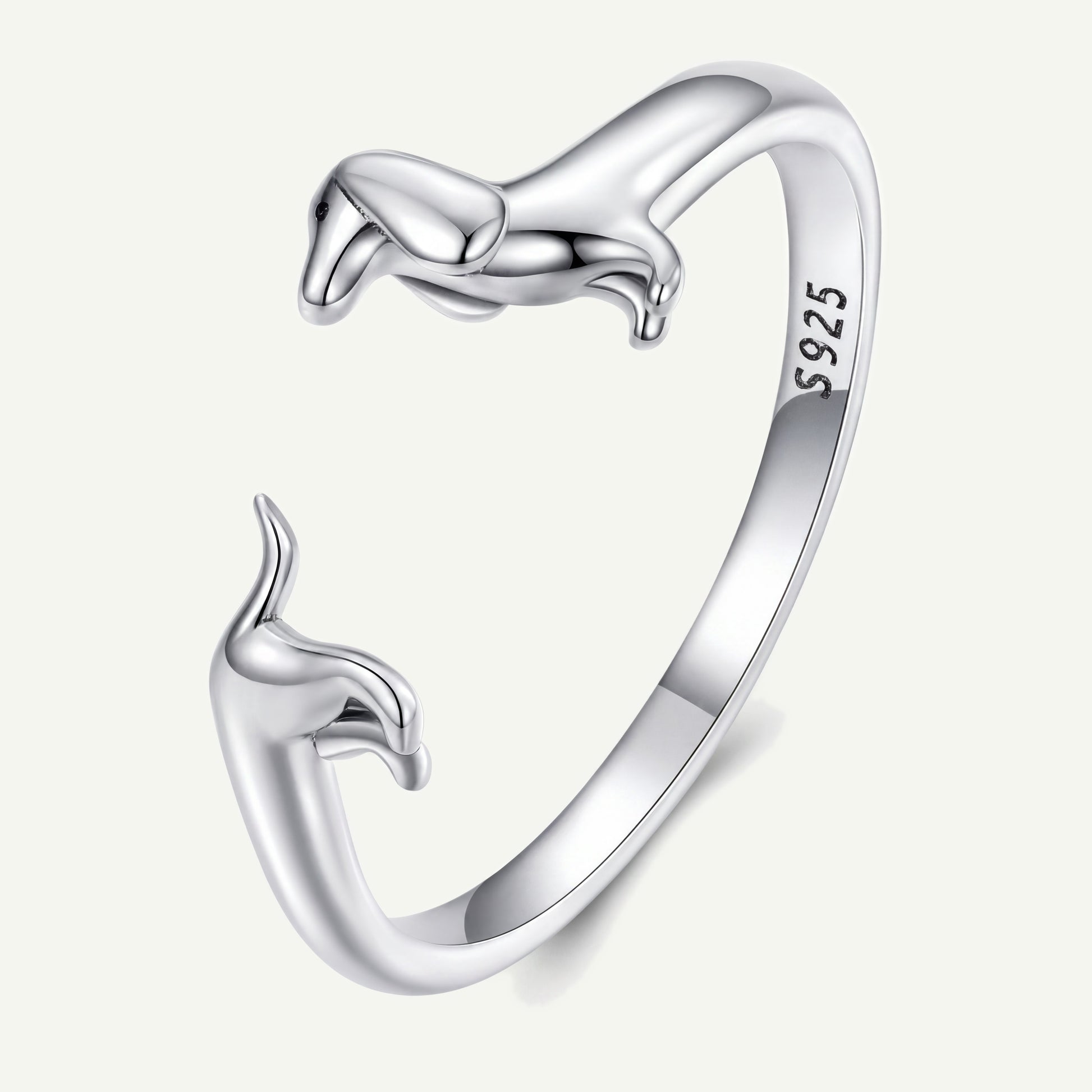 Anillo Plata S925 Salchicha