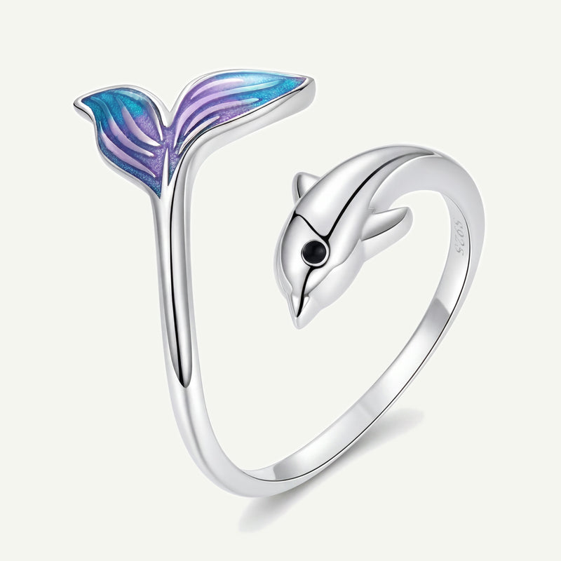 Anillo Plata S925 Delfín