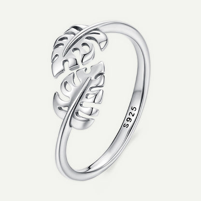Anillo Plata S925 Monstera
