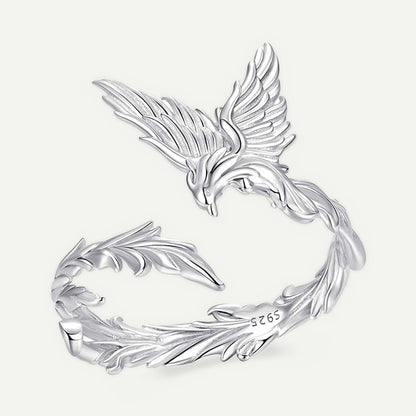 Anillo Plata S925 Fénix Plateado