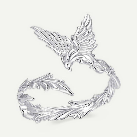 Anillo Plata S925 Fénix Plateado