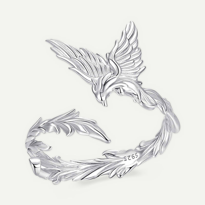 Anillo Plata S925 Fénix Plateado