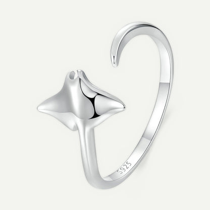Anillo Plata S925 Mantarraya