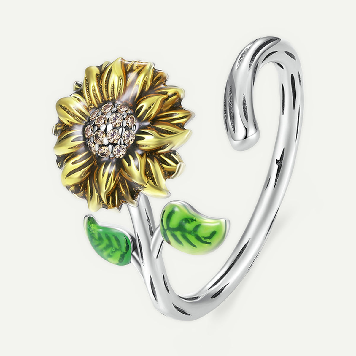 Anillo Plata S925 Girasol