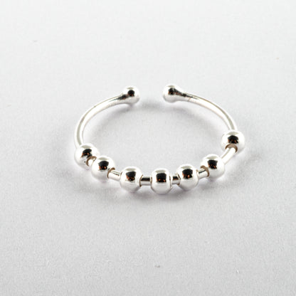 Anillo Anti-Estrés Plata S925 Abaco