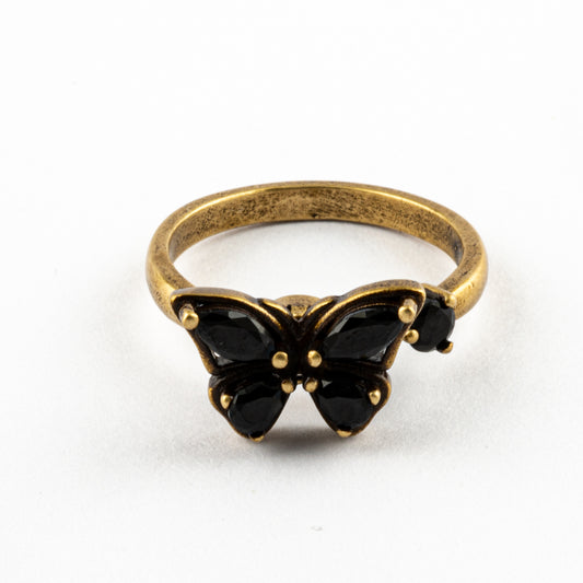 Anillo Anti-Estrés Mariposa Negra