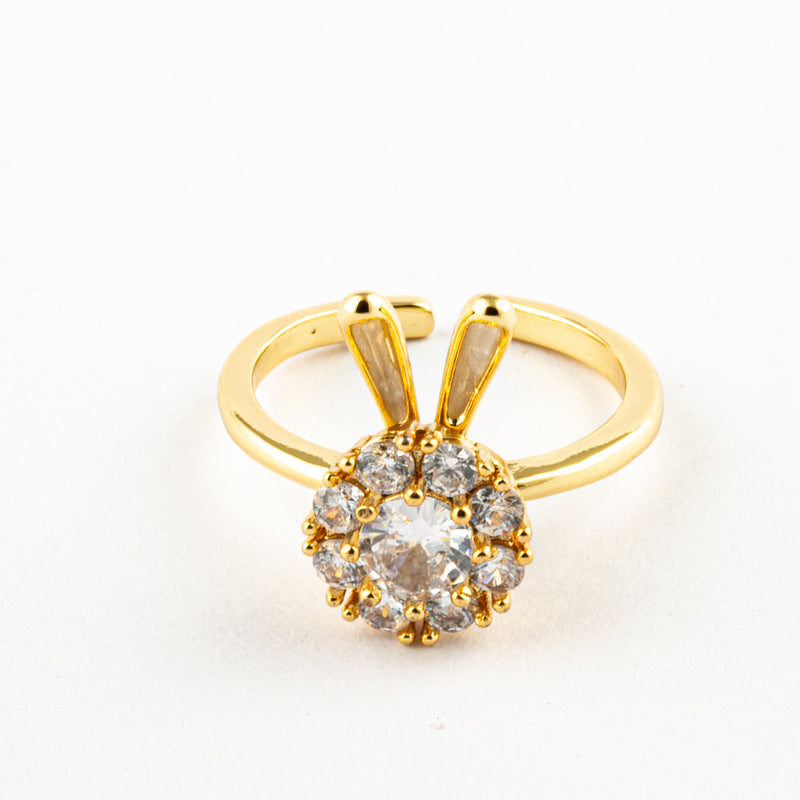 Anillo Anti-Estrés Conejo Dorado Hush Bunny