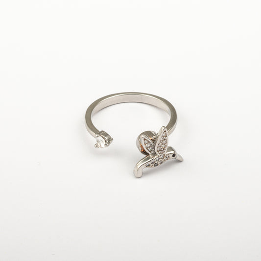 Anillo Anti-Estrés Julio Colibrí Blanco
