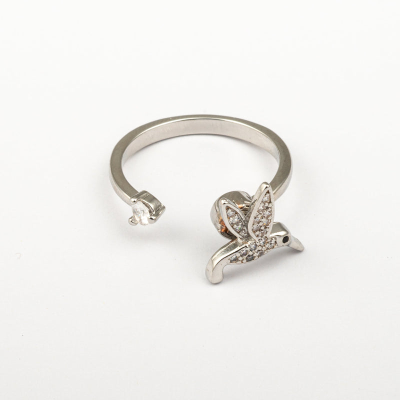 Anillo Anti-Estrés Julio Colibrí Blanco