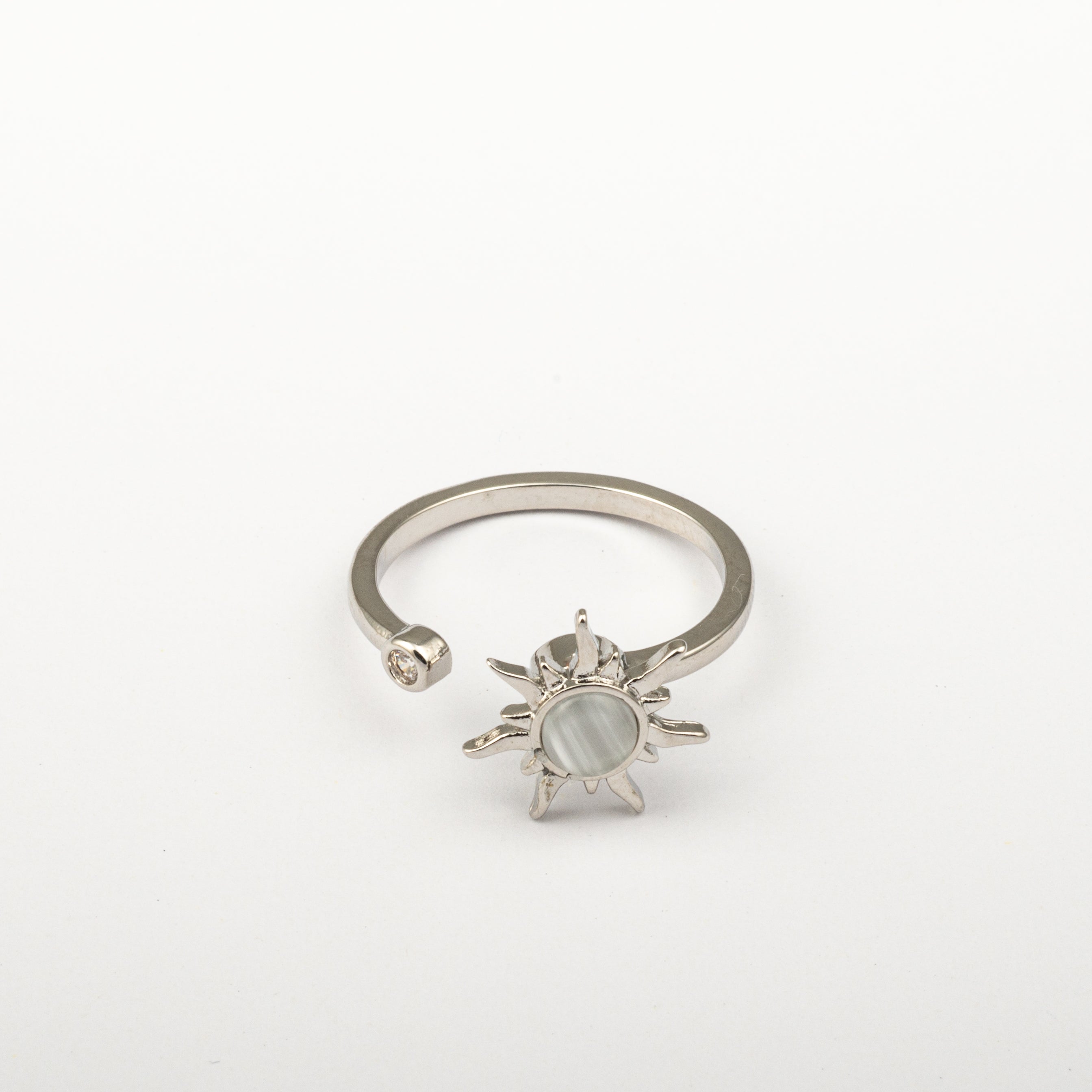 Anillo Anti-Estrés Julio Sol Plateado