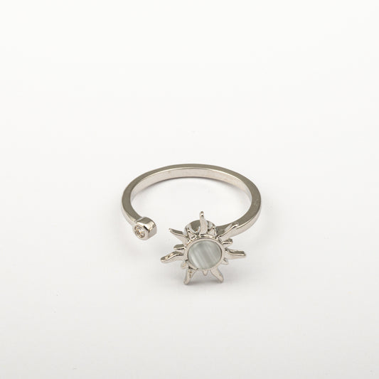 Anillo Anti-Estrés Julio Sol Plateado