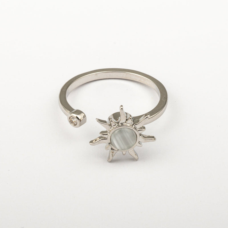 Anillo Anti-Estrés Julio Sol Plateado