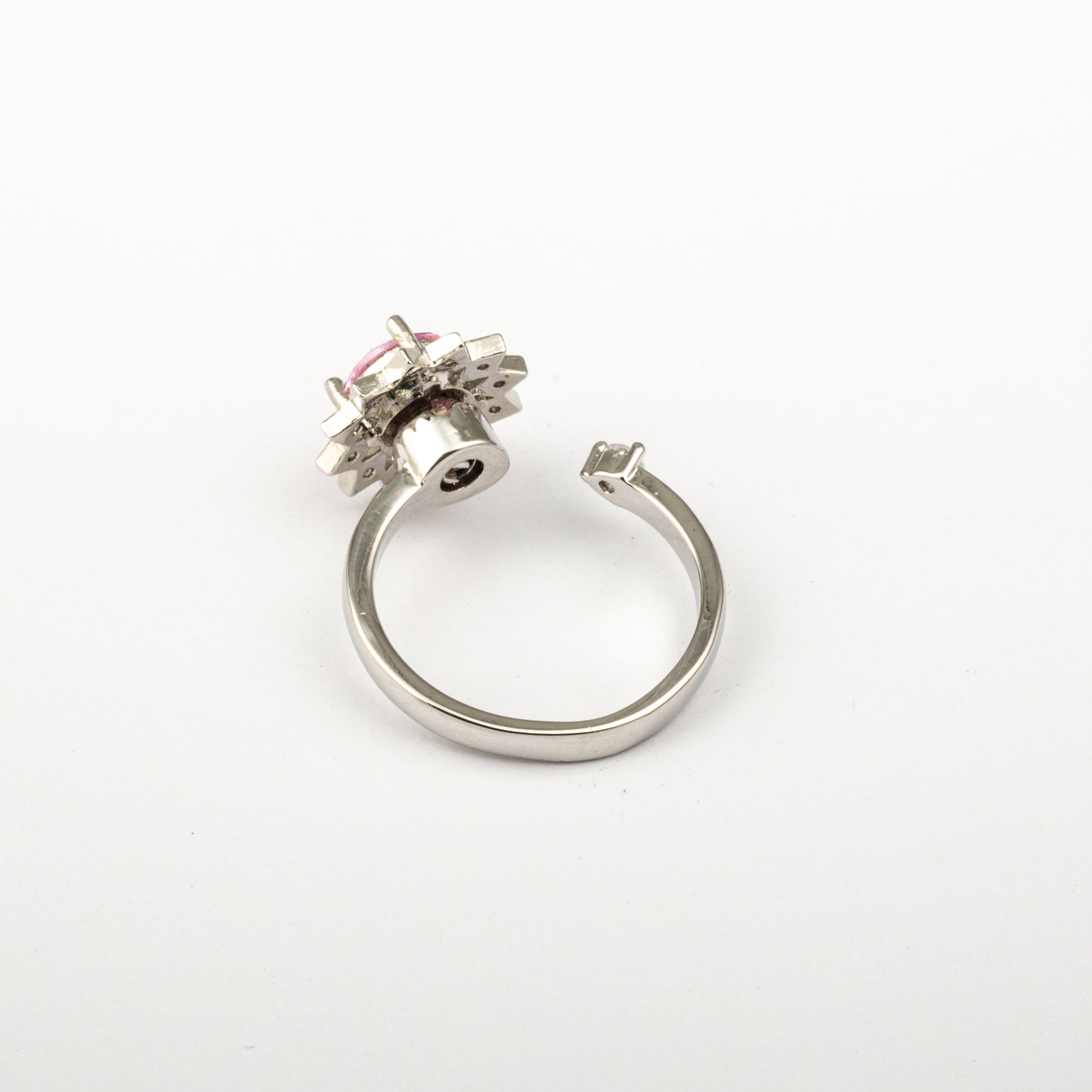 Anillo Anti-Estrés Julio Maraena Rosa Plateado