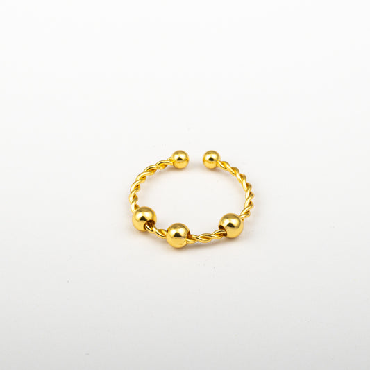Anillo Anto-Estrés Deslizante Trenza Julio Dorardo