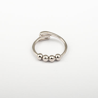 Anillo Anti-Estrés Deslizante Julio Noaira Plateado