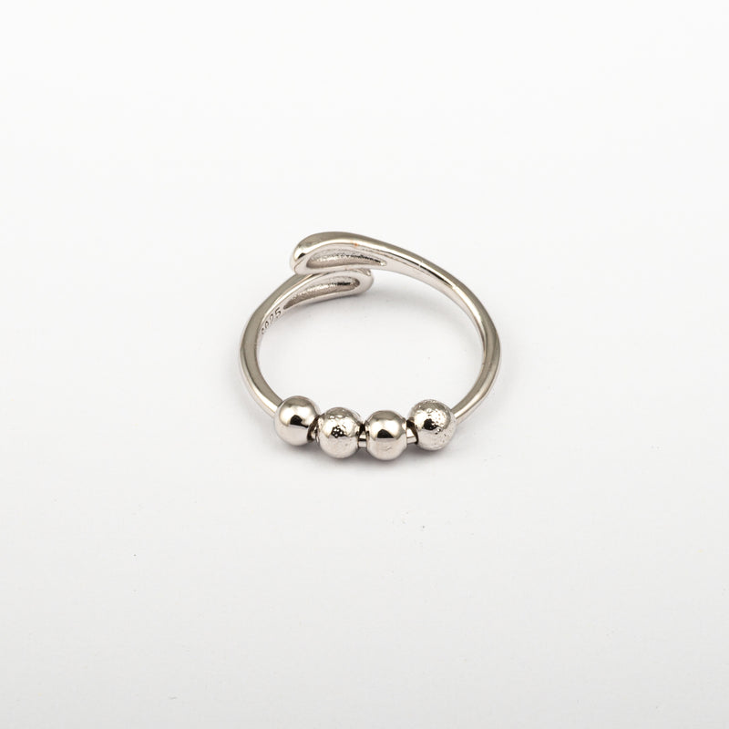 Anillo Anti-Estrés Deslizante Julio Noaira Plateado