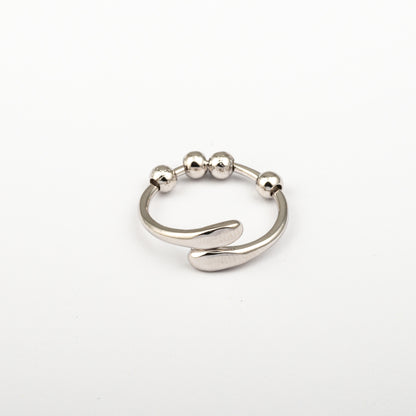 Anillo Anti-Estrés Deslizante Julio Noaira Plateado
