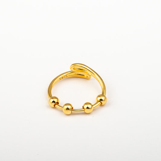 Anillo Anti-Estrés Julio Noaira Dorado