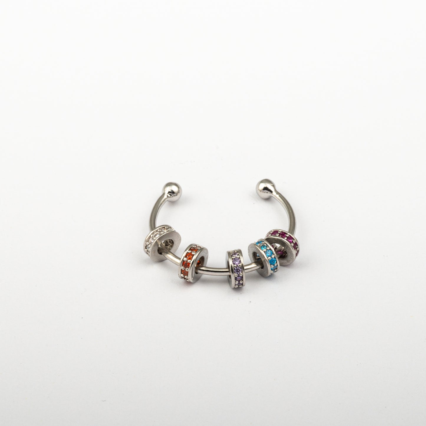 Anillo Anti-Estrés Julio Iraira Colores Plateado