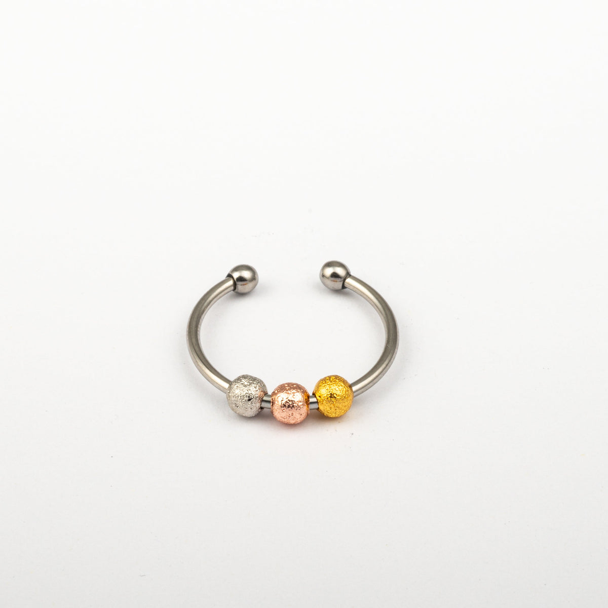 Anillo Anti-Estrés Deslizante Bolitas Julio Tricolor