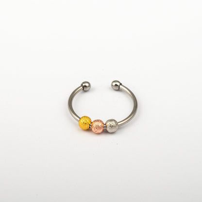 Anillo Anti-Estrés Deslizante Bolitas Julio Tricolor