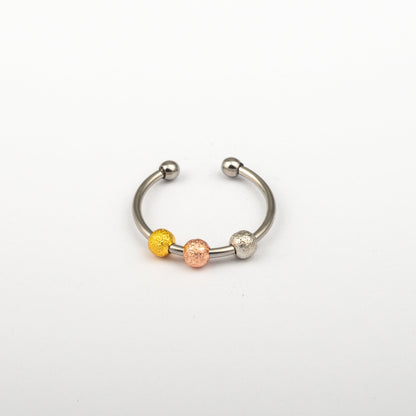 Anillo Anti-Estrés Deslizante Bolitas Julio Tricolor