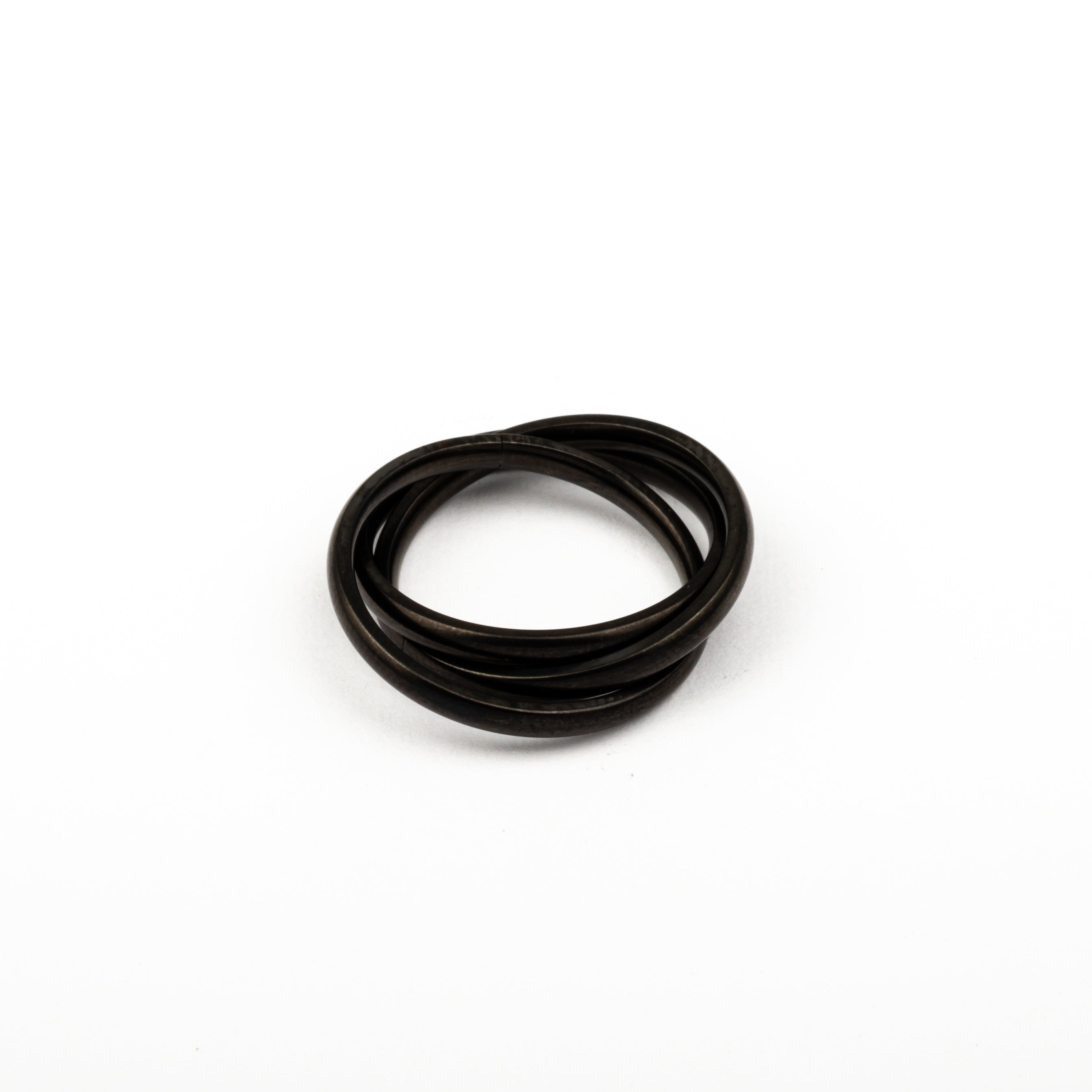 Anillo Anto-Estrés Deslizante Triple Julio Negro