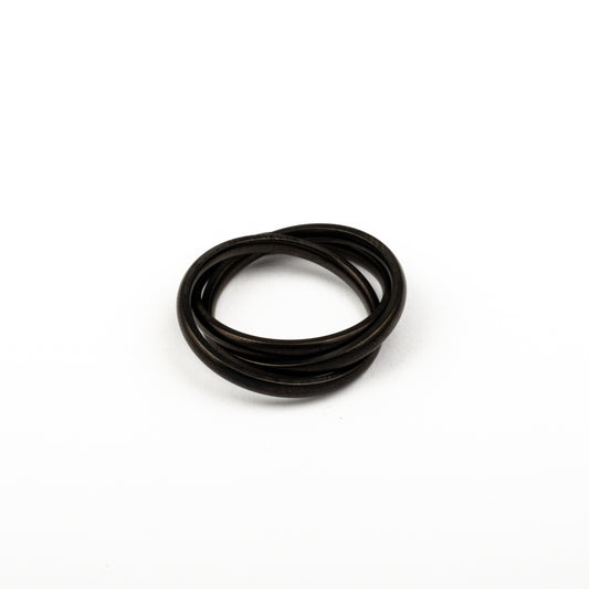Anillo Anto-Estrés Deslizante Triple Julio Negro