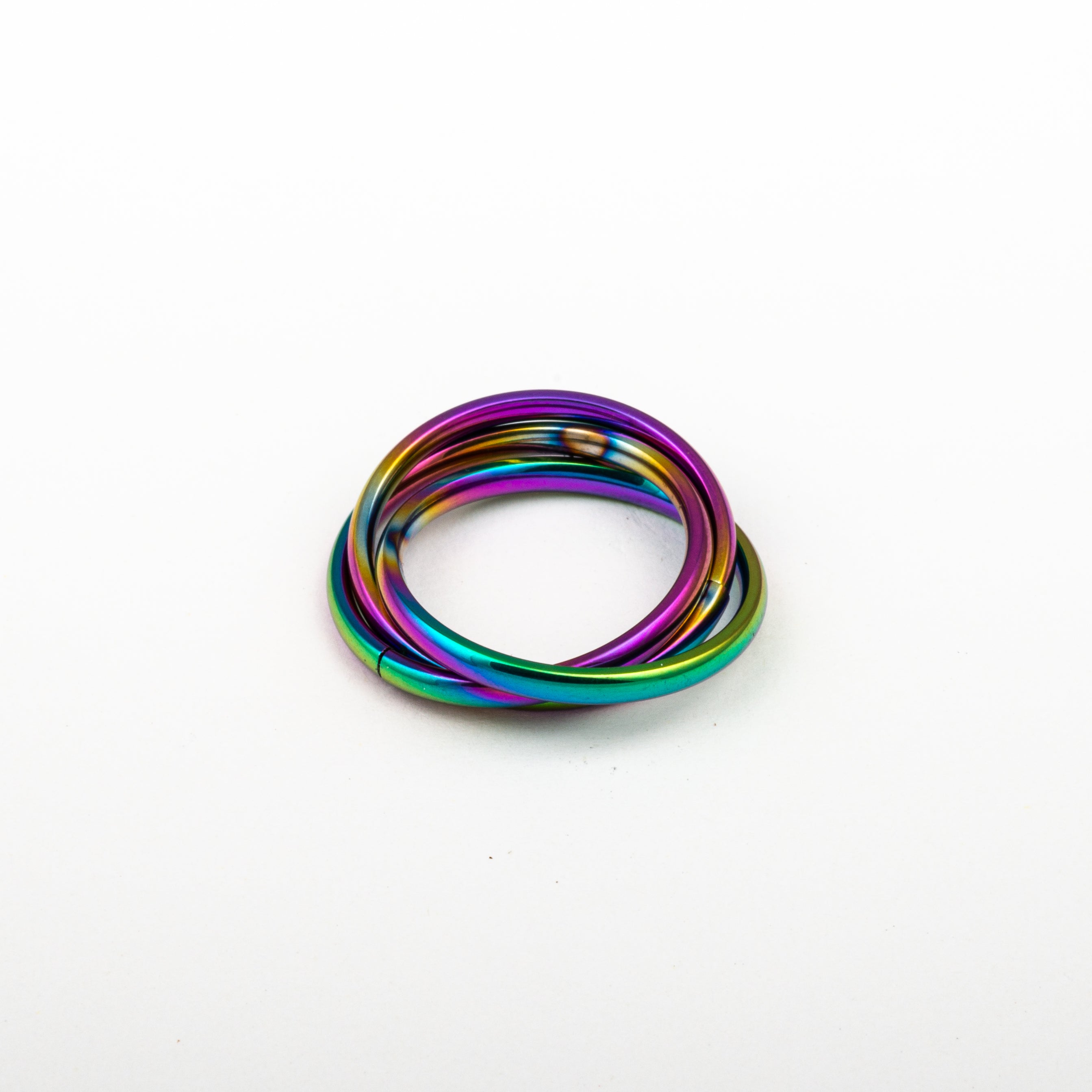 Anillo Anto-Estrés Deslizante Triple Julio Tornasol